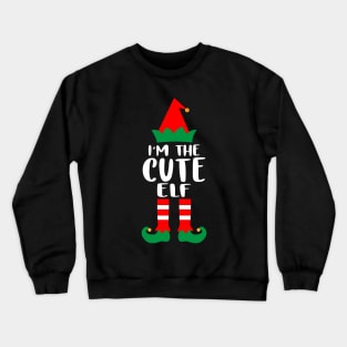 I'm The Nurse Cute Elf Family Matching Group Christmas Costume Outfit Pajama Funny Gift Crewneck Sweatshirt